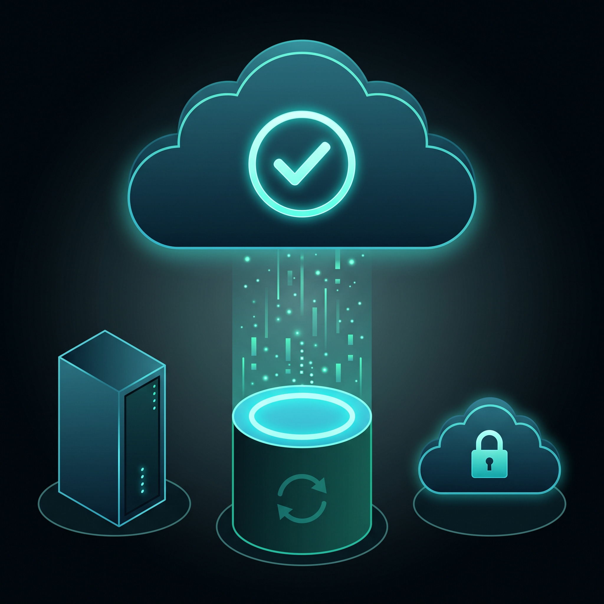 Backup 3-2-1 z chmurą, lokalnym serwerem, kopią zapasową i zabezpieczonym repozytorium